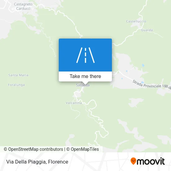 Via Della Piaggia map