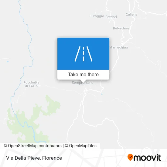Via Della Pieve map
