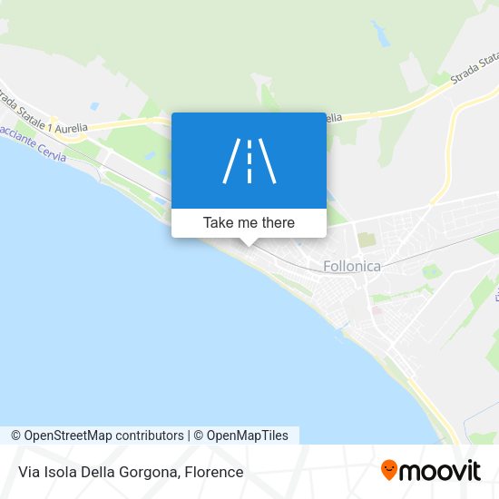 Via Isola Della Gorgona map
