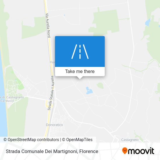 Strada Comunale Dei Martignoni map
