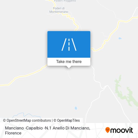Manciano -Capalbio -N.1 Anello Di Manciano map