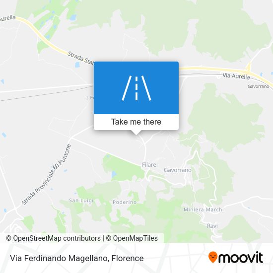 Via Ferdinando Magellano map