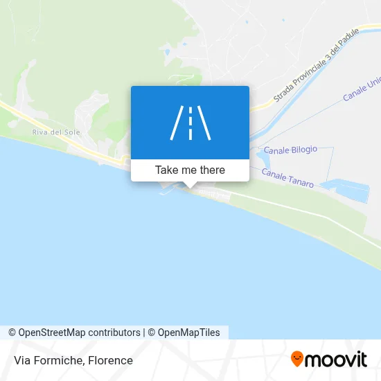 Via Formiche map