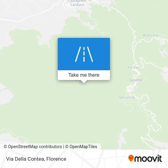 Via Della Contea map
