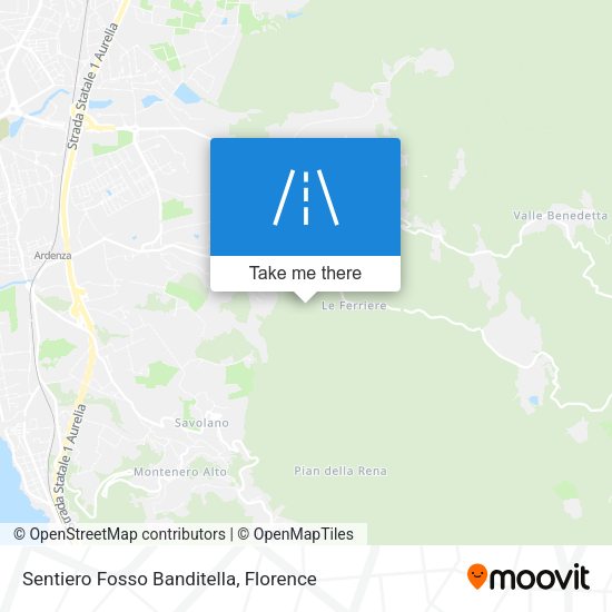 Sentiero Fosso Banditella map