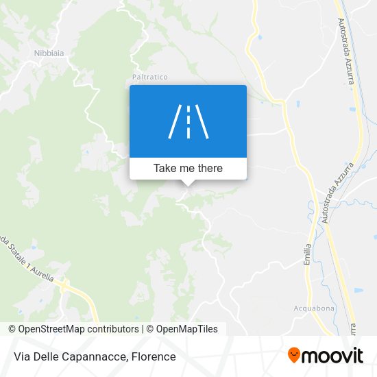 Via Delle Capannacce map