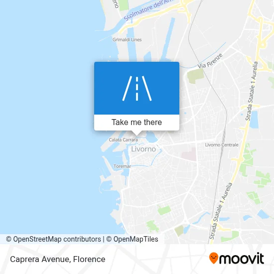 Caprera Avenue map