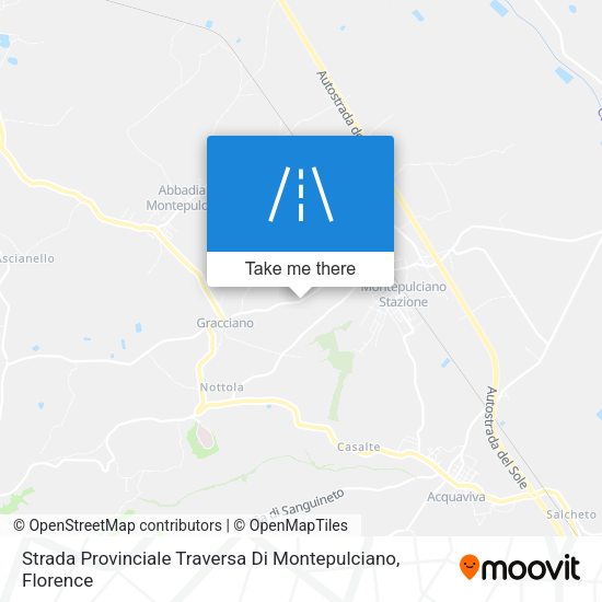 Strada Provinciale Traversa Di Montepulciano map