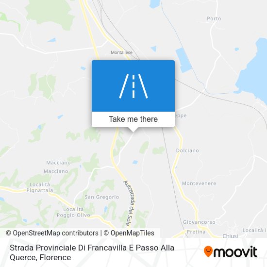 Strada Provinciale Di Francavilla E Passo Alla Querce map