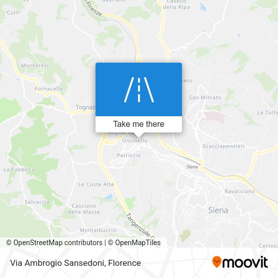 Via Ambrogio Sansedoni map