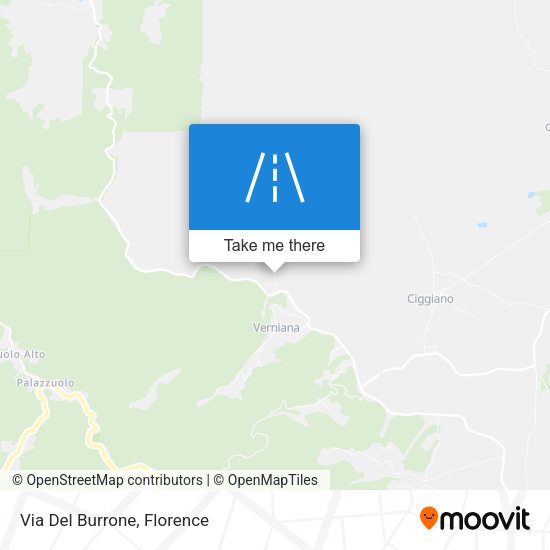 Via Del Burrone map