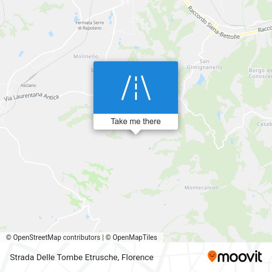 Strada Delle Tombe Etrusche map