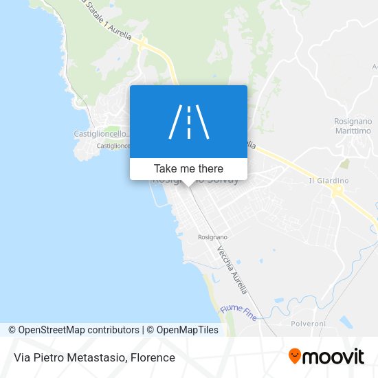 Via Pietro Metastasio map