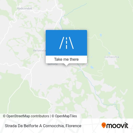 Strada Da Belforte A Cornocchia map