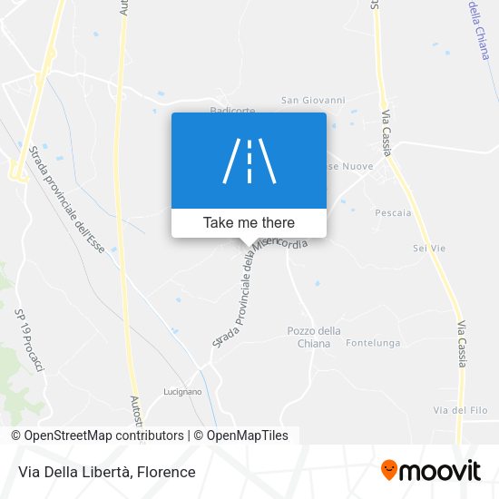 Via Della Libertà map
