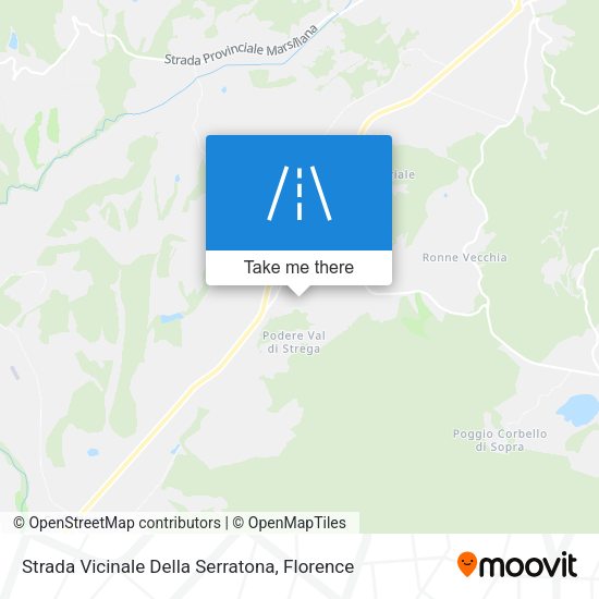 Strada Vicinale Della Serratona map