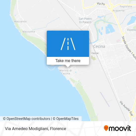 Amedeo Modigliani Street map