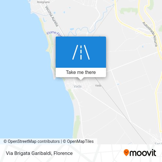 Via Brigata Garibaldi map