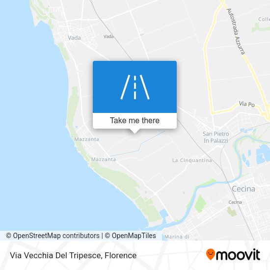 Via Vecchia Del Tripesce map