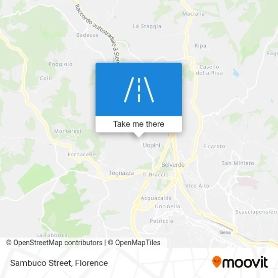 Sambuco Street map