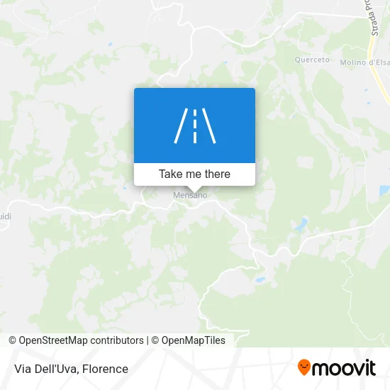 Via Dell'Uva map
