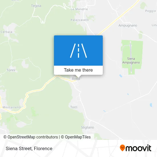 Siena Street map
