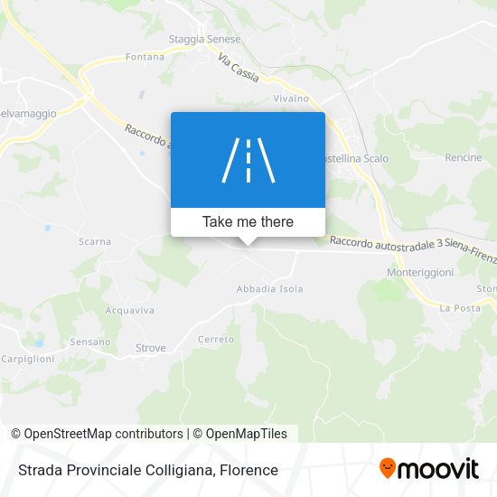 Strada Provinciale Colligiana map