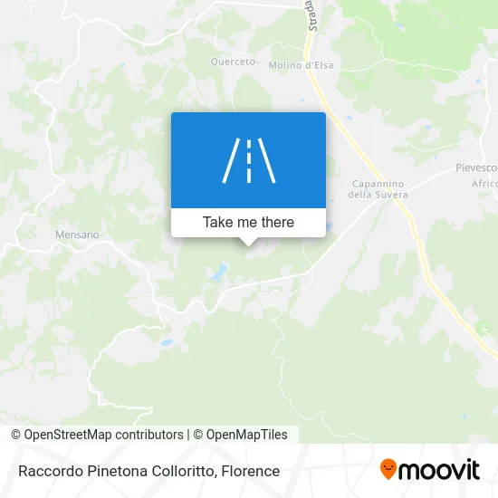 Raccordo Pinetona Colloritto map