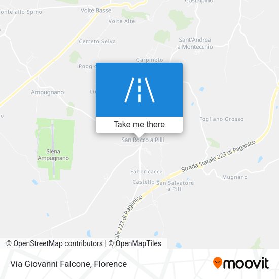 Via Giovanni Falcone map
