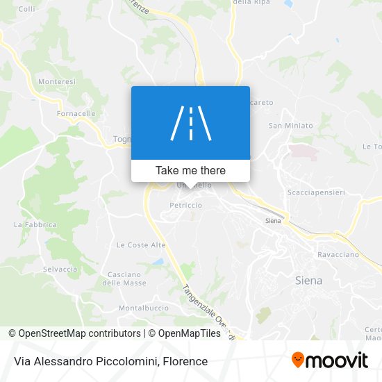 Via Alessandro Piccolomini map