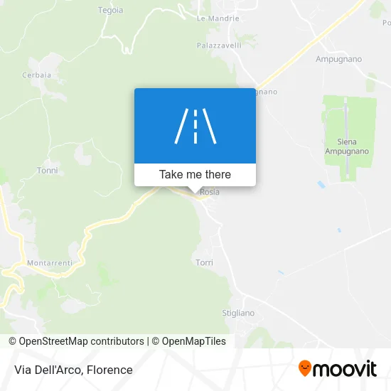 Via Dell'Arco map