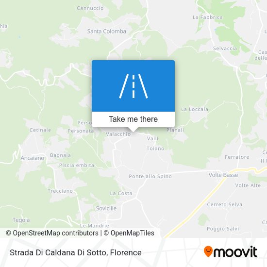 Strada Di Caldana Di Sotto map