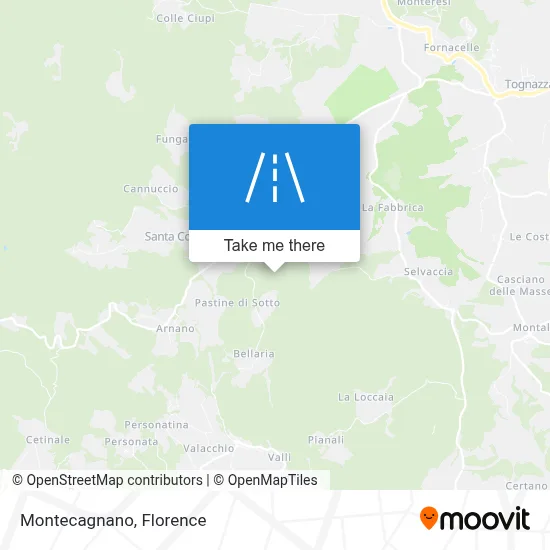 Montecagnano map