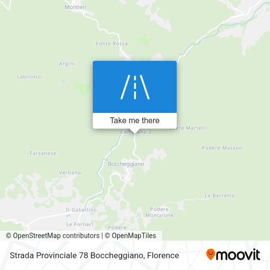 Strada Provinciale 78 Boccheggiano map