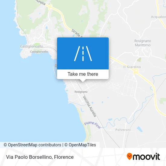Via Paolo Borsellino map