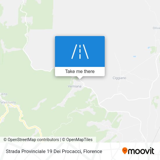 Strada Provinciale 19 Dei Procacci map