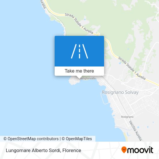 Lungomare Alberto Sordi map