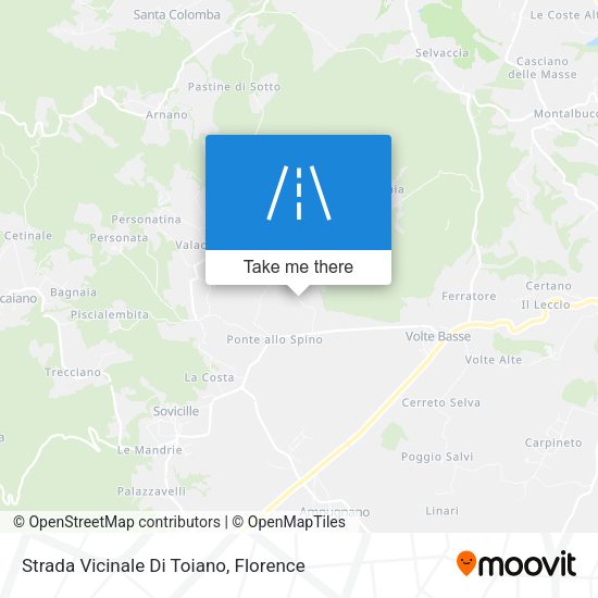 Strada Vicinale Di Toiano map