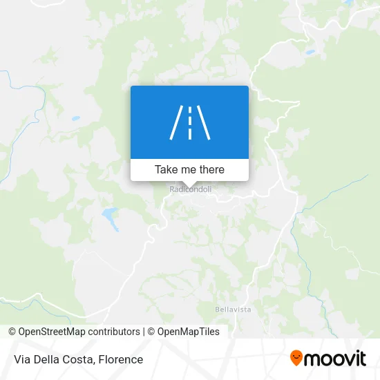 Via Della Costa map