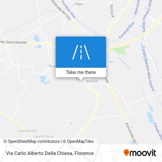 Via Carlo Alberto Della Chiesa map