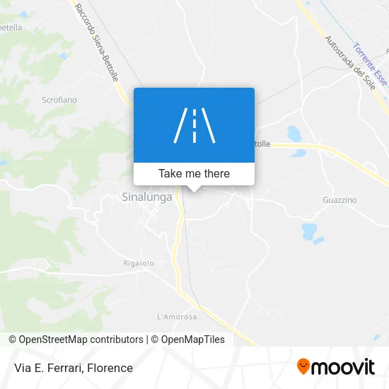 Via E. Ferrari map