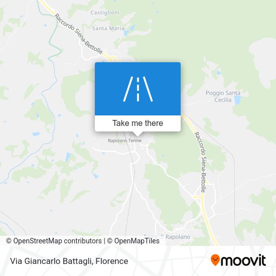 Via Giancarlo Battagli map
