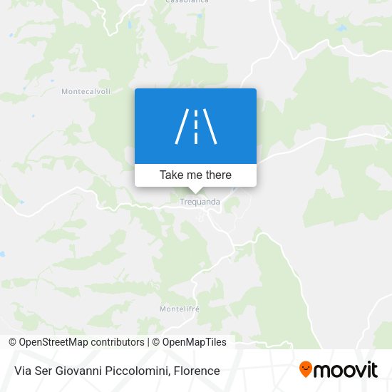 Via Ser Giovanni Piccolomini map