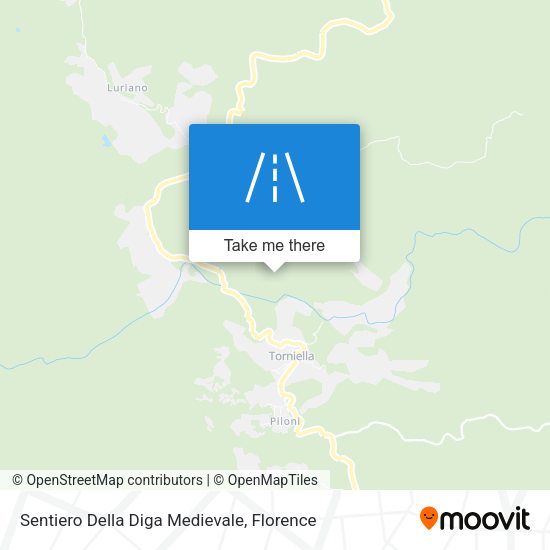 Sentiero Della Diga Medievale map