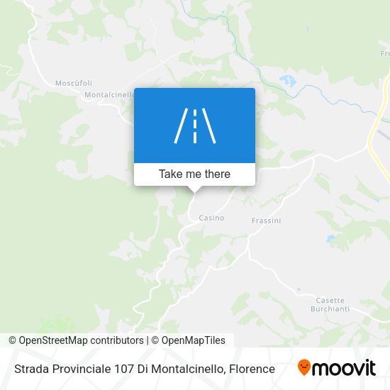 Strada Provinciale 107 Di Montalcinello map