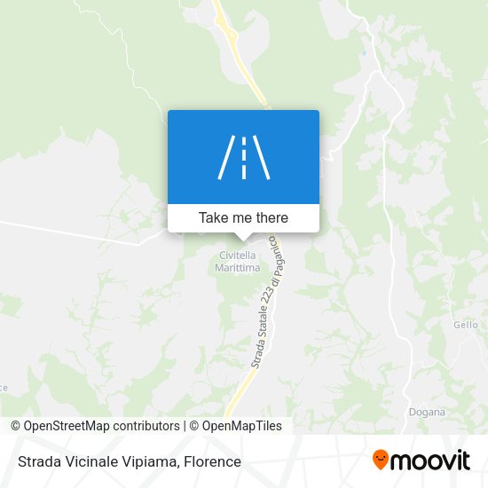 Strada Vicinale Vipiama map