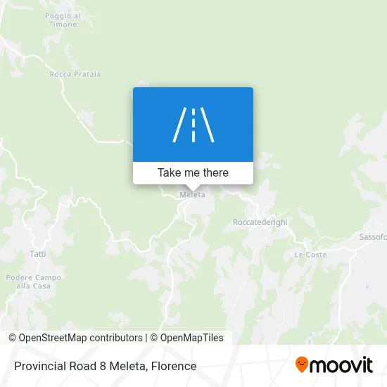 Provincial Road 8 Meleta map