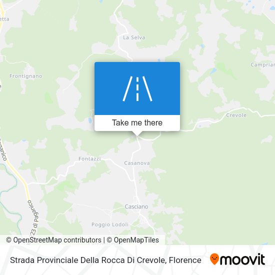 Strada Provinciale Della Rocca Di Crevole map
