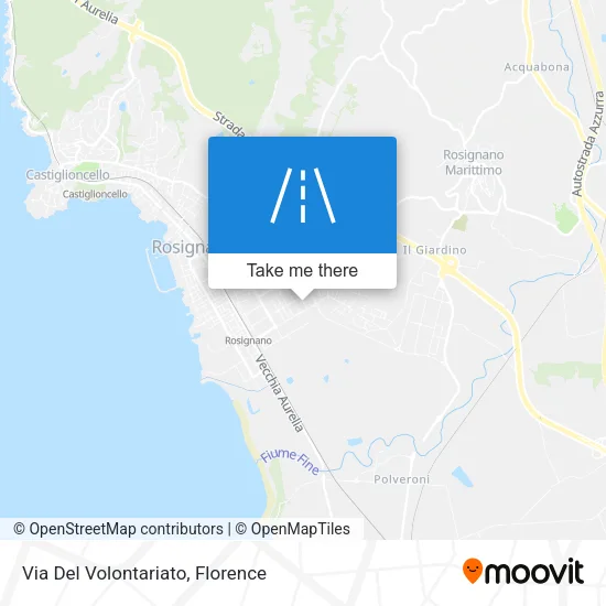 Via Del Volontariato map