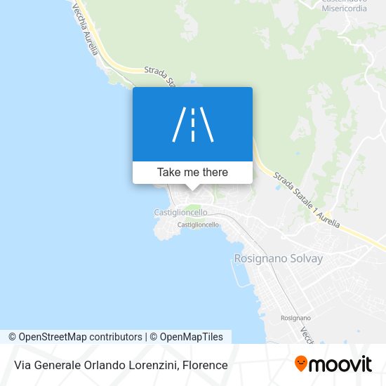 Via Generale Orlando Lorenzini map